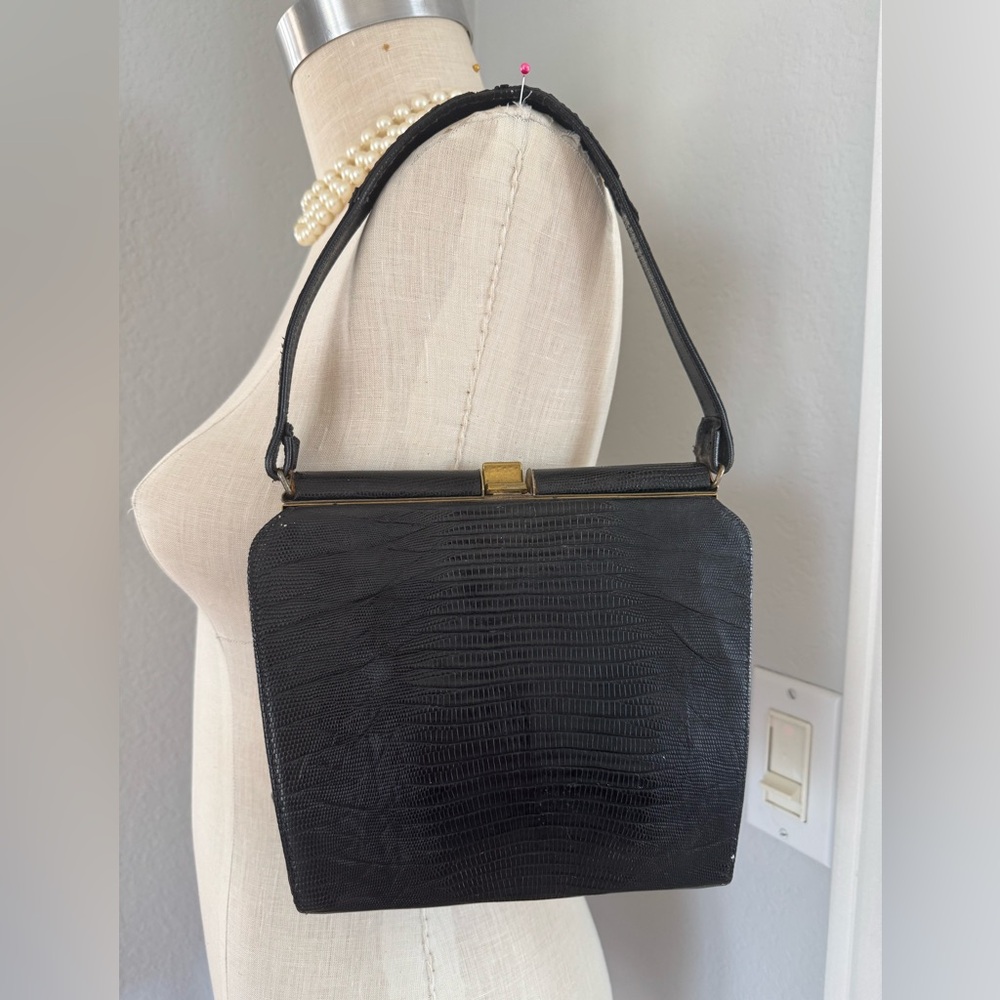 Vintage Lizard Handbag Expandable - Picture 12 of 12